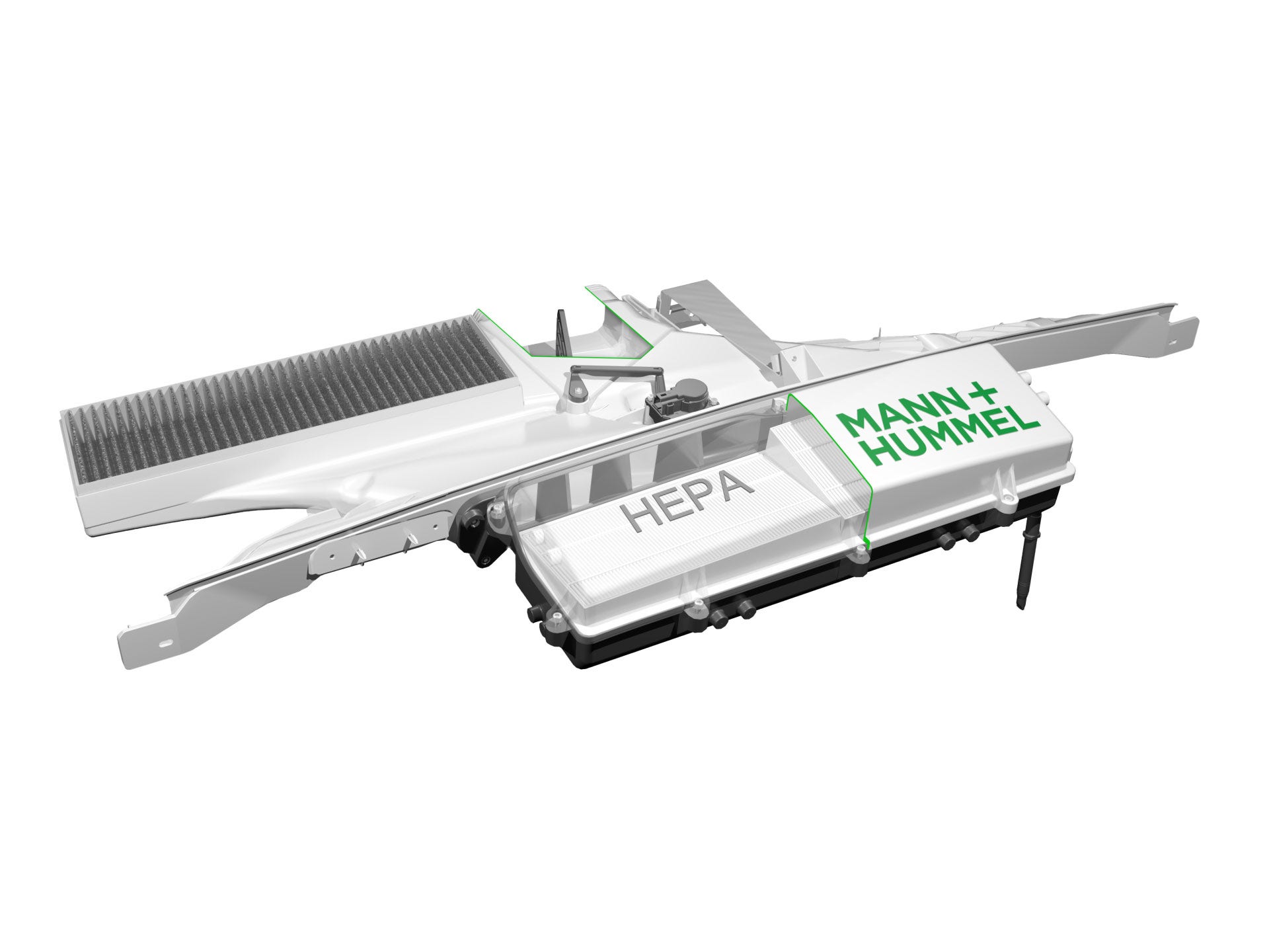 Smart cabin air filter system from MANN+HUMMEL.