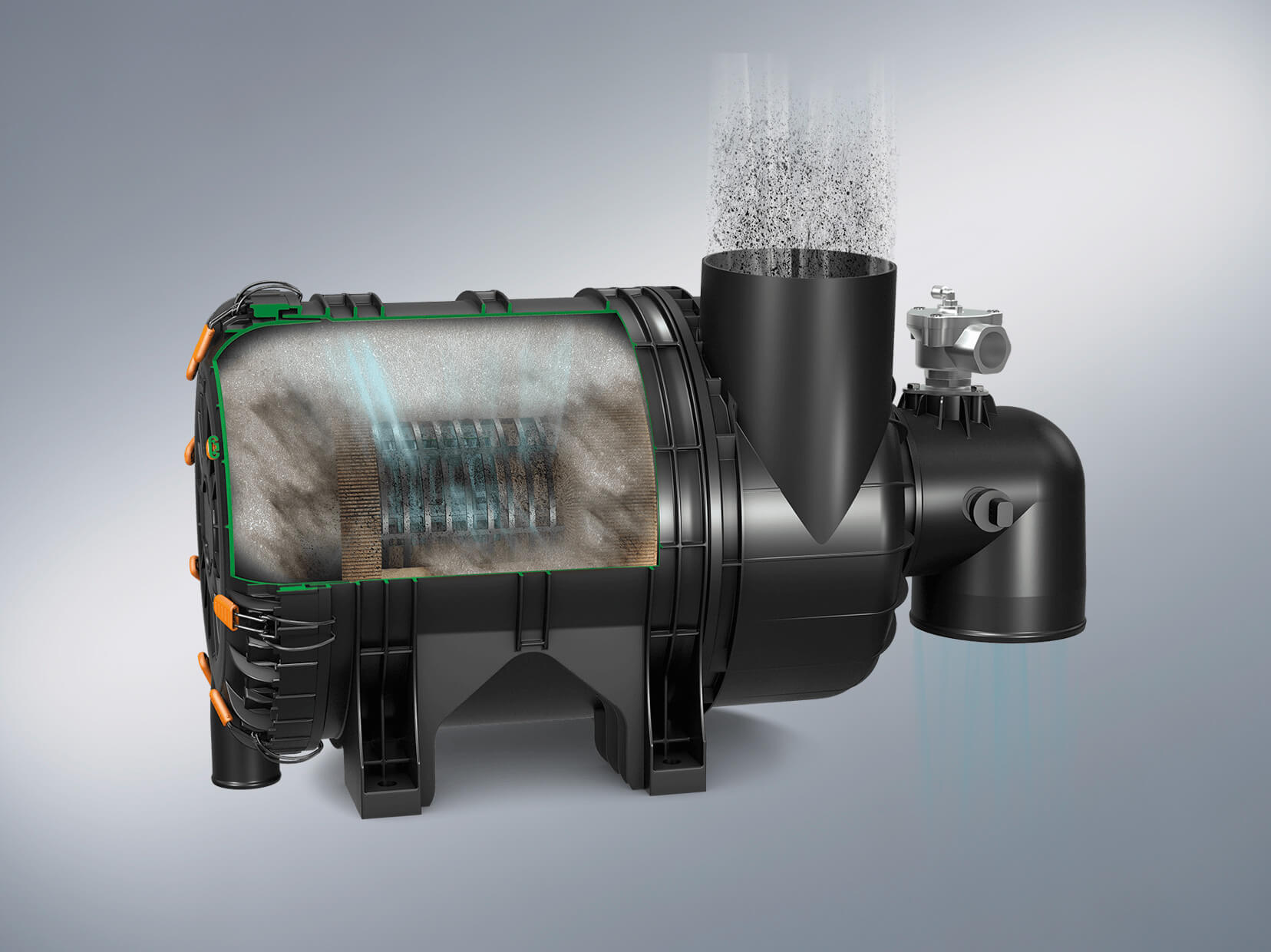 Self-cleaning air filter ENTARON XR Self-cleaning air filter ENTARON XR