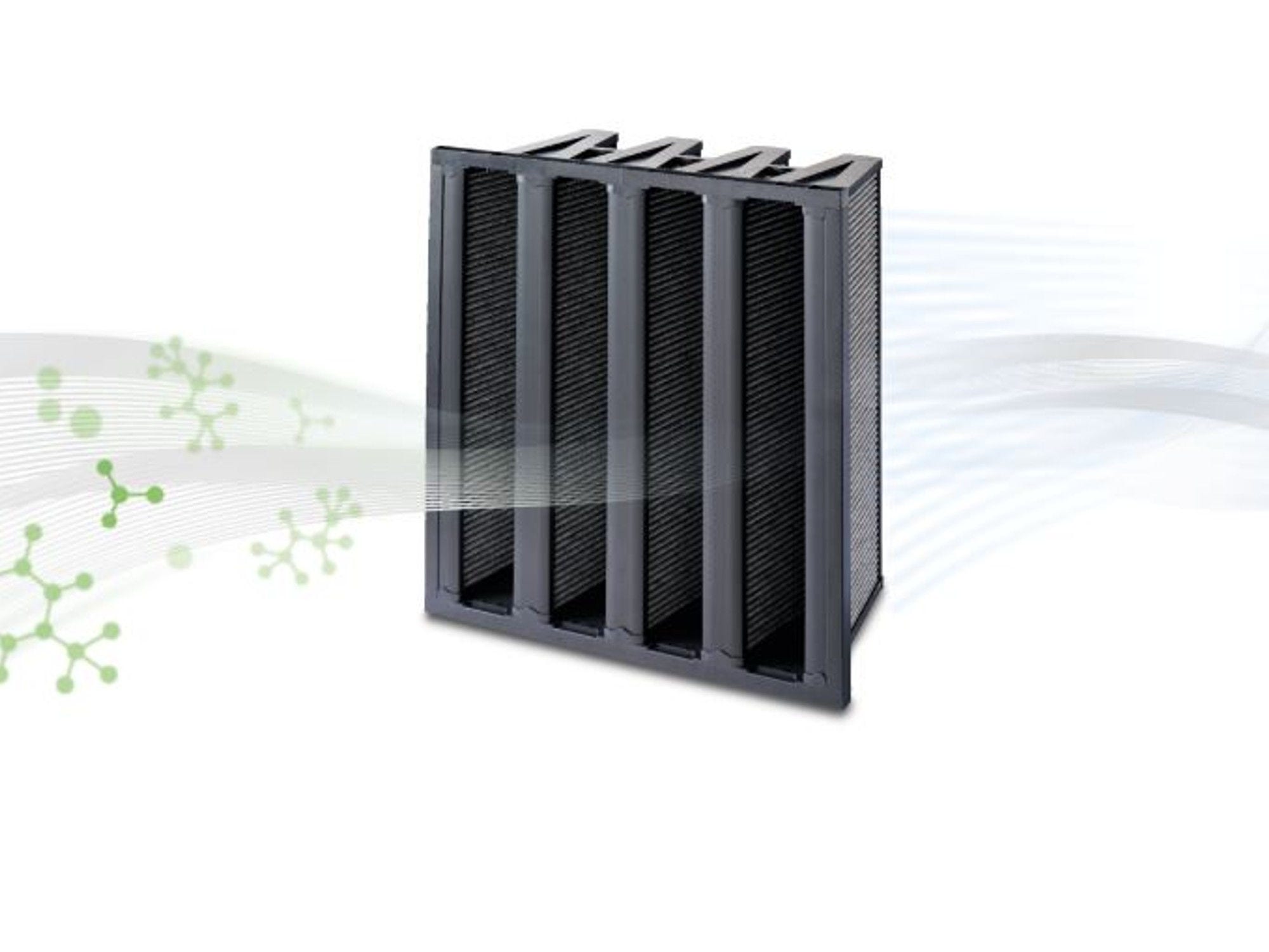 Compact filter for molecular contaminants