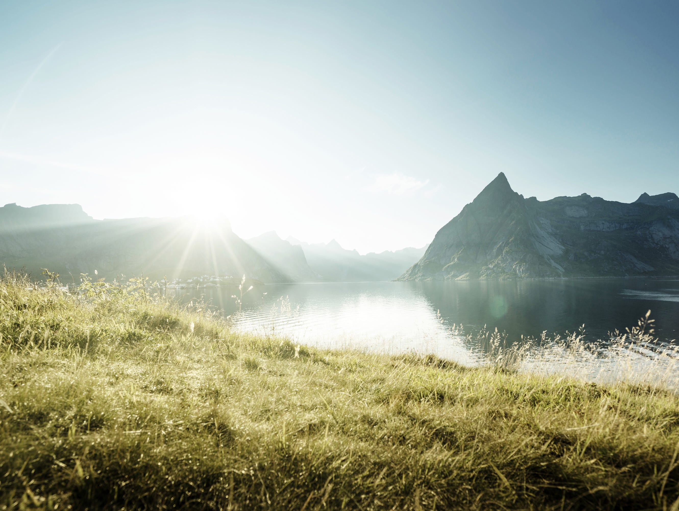 Mountains, water, in sunshine BIO‑CEL MBR – HaSolelim WWTP
